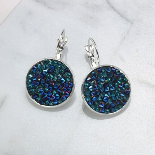 SUTEYI Fashion Earrings Jewelry Silver Plated Broken Crystal Rhinestone Earrings For Women Wedding Party Jewellery
