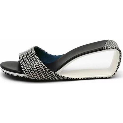 Strange Heel Women Slippers Sexy Summer Gladiator Sandals Wedge Shoes Woman 6CM High Heel Slipper Casual Beach Slides