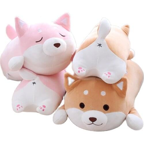 Cute Fat Shiba Inu Dog Plush Toy Stuffed Soft Kawaii Animal Dolls Cartoon Pillow Lovely Gift for Kids Baby Children Good Quality