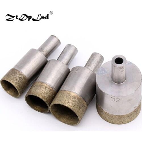 1pc 4-26 mm Sintered Diamond Core Drill Bits Straight Shank 6mm Hole Saw Bench Drill for Glass Ceramic Stone Marble Jade Plastic