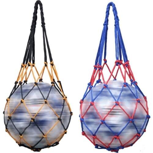 Sports Ball Net Bags For Football Basketball Volleyball Rugby Ball Portable Single Ball Carrier Net Mesh Bag