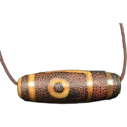Tibet Bodhi one eye heavenly bead pendant necklace natural collection geomantic omen old object