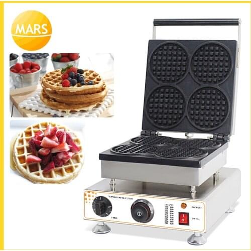 MARS Commercial Use 110v 220v Belgian Waffle Maker Iron Baker Waffle Machine Waffles Cake Oven in Baking Equipment