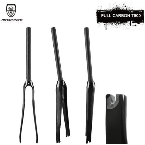 JIMAITEAM Bicycle Front Fork Mountain Bike Front Fork Road Bike Front Fork Carbon Fiber Front Fork Bicycle Accessories