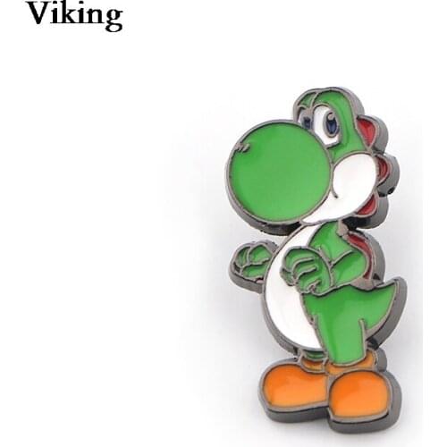 1Pcs Dinosaur Badge Anime Metal Brooches Animal Pins Lapel Pin For Women Men Cartoon Backpack Badges Collar Pins G0336