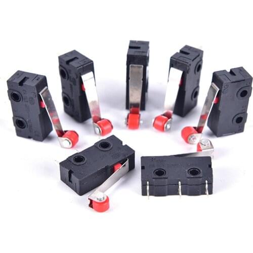 10Pcs/Set Mini 3-Pin Tact Switch KW11-3Z 5A 250V Round Handle Clock Microswitch 828 Promotion