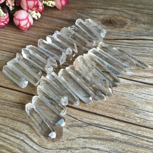 100g Polishing Natural Transparent Quartz Crystal Points Shards Wand Home Decoration Accessories Stones Crafts