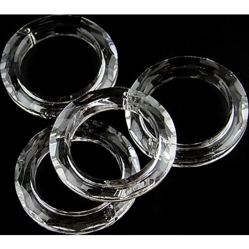 192pcs/lot 50mm O Shape Crystal Trimming Pendant SUNCATCHER Crystal Chandelier lighting Pendant free shipping