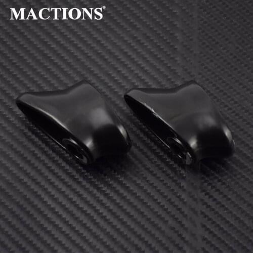 2pcs Motorcycle Rear Gloss Black Short Turn Singal Brackets For Harley Sportster Dyna Softail FXSTD FXDWG Fat Bob FXDF 07-2013