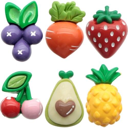 Fruit 3D Resin Plastic Planer Resin DIY Hair Accessories Scrapbooking Craft Handmade Decoration,5Yc19336