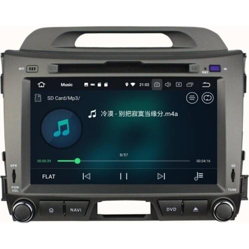 4GB+32GB 2 din 8" Octa Core Android 8.0 Car DVD Player for Kia Sportage 2010 2011 2012 Car Radio GPS 4G WIFI Bluetooth USB DVR