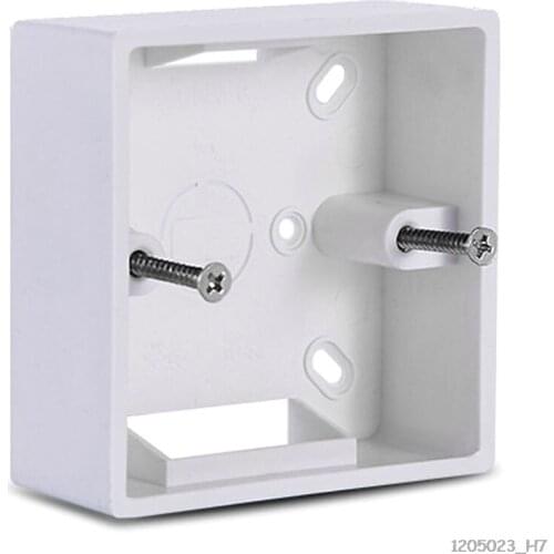 86X86 PVC Thickening Junction Box Wall Mount Cassette For Switch Socket Base Switch Bottom Box Electrical Box Accessories