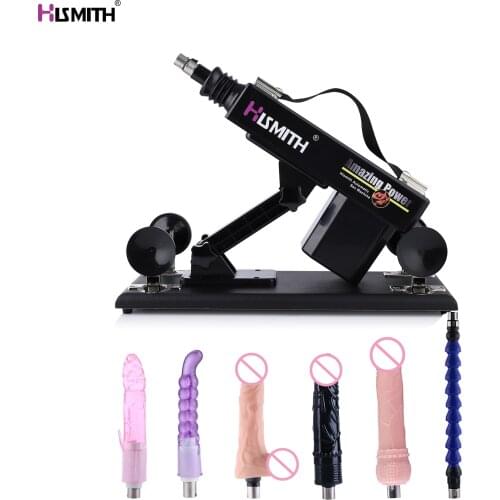 HISMITH Automatic Sex Machine Gun for women Anal Dildo Extension rod Love machine Small dildo for anus sex Thrusting Vibrator