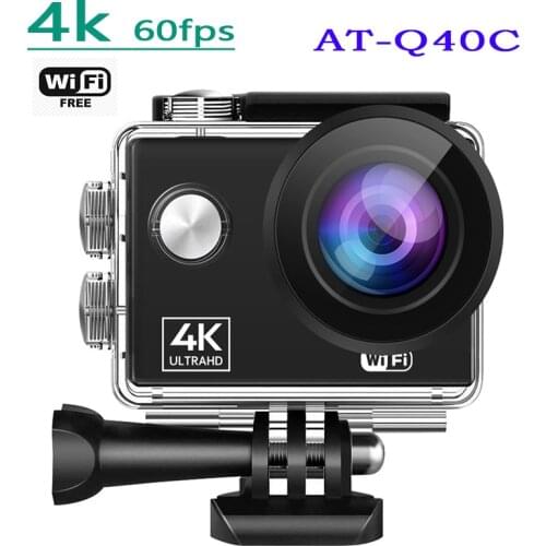 JCJX Action Camera 4K/60FPS WIFI 24MP Ultra HD Mini Helmet Cam with 2.0 Inch IPS Screen WiFi Waterproof Sports Camera
