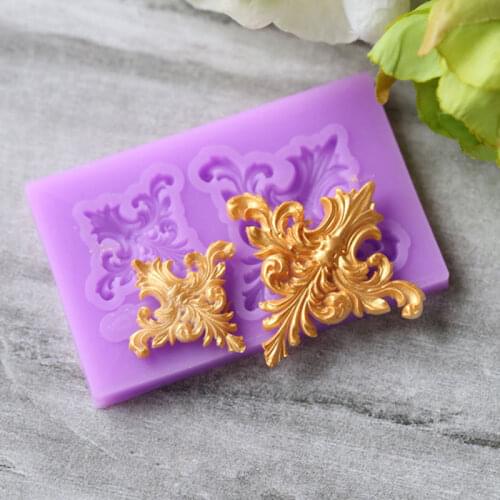 European Relief Lace Silicone Mold Fondant Mould Cake Decorating Tools Chocolate Gumpaste Molds, Sugarcraft, Kitchen Accessories
