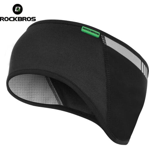 ROCKBROS Cycling Bike Outdoor Wear Tab Sports Headband Cap Hat Protector For Ear Winter Warm Fleece Bicycle Equipment Ear Warmer