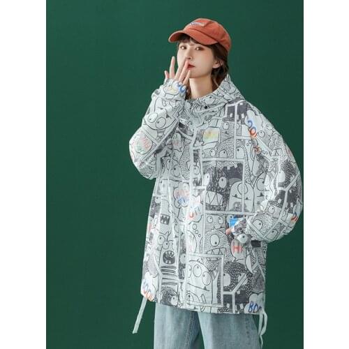 Women Jacket Summer Sun Protection Clothing Womens Coat Casual Loose Bomber Jacket Hooded Jackets For Women 2021 New Korean
