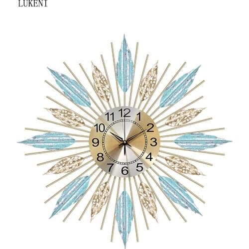 Nordic Wall Clock Living Room Creative Personality Clock Bedroom Wall Hanging Household Decoration Light Luxury Decorative Clock