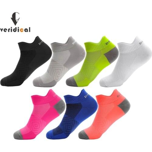 Athletic Sport Ankle Boat Socks Nylon Bright Color Outdoor Basketball Bike Running Breathable Quick-Drying No Show Travel Socks