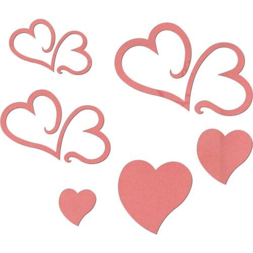 New Love heart Wooden Die Scrapbooking C2818 Cutting Dies Multiple Sizes Compatible With Most Die Cutting Machines