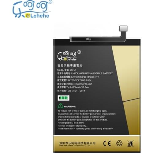 New Original LEHEHE BM4J Battery for Xiaomi Redmi Note 8 Pro Note8 Pro 4500mAh Smartphone Replacement Batteries with Tools Gifts