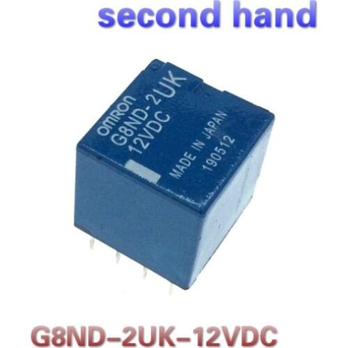 1pc Original used second hand G8ND-2UK-12VDC car relay for BMW Handbrake Window regulator glass Lifter
