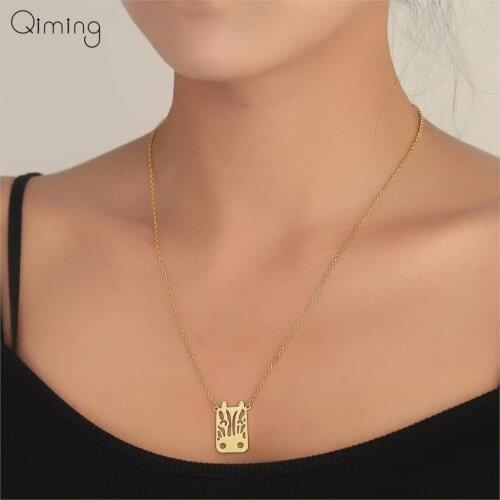 Lovely Animal Zebra Horse Necklace Girls Baby Children Jewelry Choker Chain Necklaces Pendants For Women Best Gift