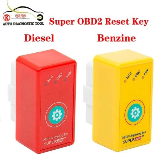 Super OBD2 ECU Chiptuning Box Reset Key Car Super OBD ECU Programmer More Power/Torque Car Turning ECU OBD PWR NitroOBD2 Diesel