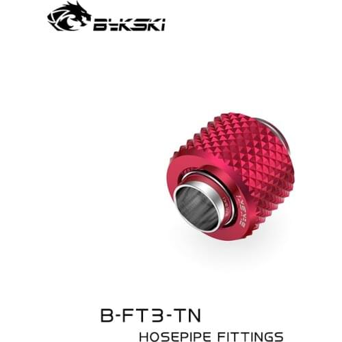 Bykski Use for Inside Diameter 9.5mm + Outside Diameter 12.7 Pipes 3/8"ID X 1/2"OD Tubing Hand Compression Connector Fitting