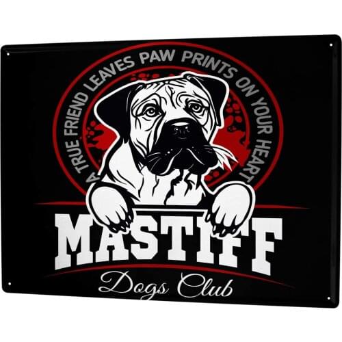SINCE 2004 Metal Plate Dogs Mastiff