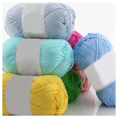 1Pc 50g Cotton Knitting Yarn Crochet Yarn For Knitting Wool Yarn Warm Chunky-Yarn For Kids Hand Knitted Yarn for Blanket Sweater