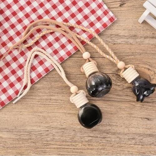 15x Car Bathroom Home Air Fragrance Glass Perfume Scent Bottle Air Freshener Holder