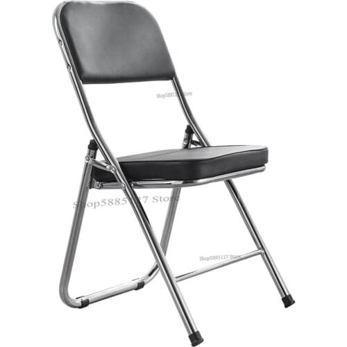 Folding Chair Portable Adult Thicken Office Chair Leisure Back Chair Home Conference Chair Dining Chair Dormitory Computer Chair