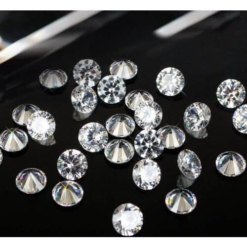 0.8mm 0.9mm 1000pcs Cubic Zirconia Beads Clear Crystal Round Pointback Cubic Zirconia Stones For Jewelry Nail Art DIY Decoration