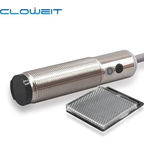 2m 4-wire retro-reflective switch quality 65 brass photoelectric inferared sensor LONGWE