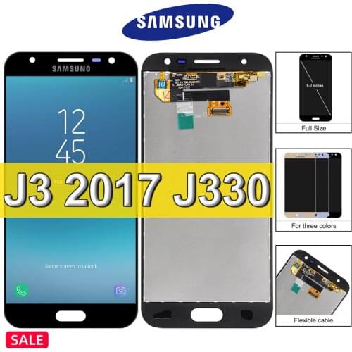 5.0" Original For Samsung J3 2017 Display Touch Screen Digitizer Assembly Replacement For Samsung J3 LCD J330 J3 Pro J330FN LCD