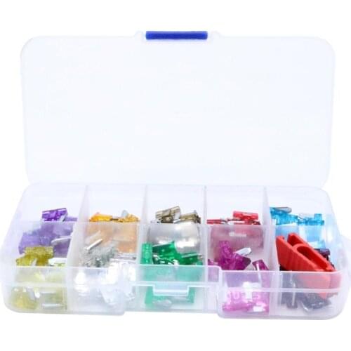 70% HOT SALES!!! 100Pcs Assorted Car Truck Mini Low Profile Fuse Puller Micro Blade Set Kit