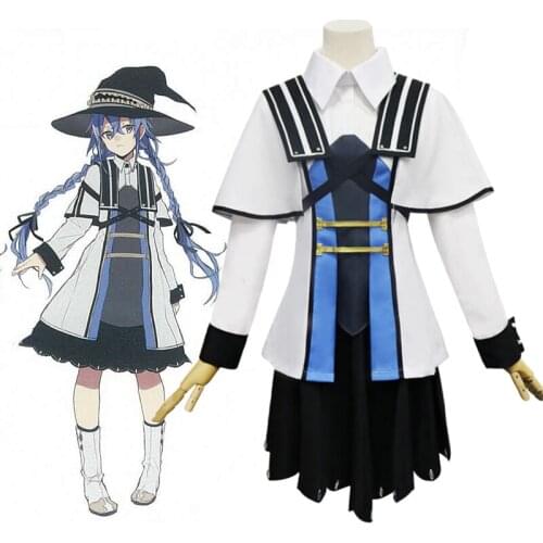 Anime Comic Mushoku Tensei Jobless Reincarnation Cosplay Costume Roxy Migurdia Cosplay Costume Uniforms Clothes Suit Dress White
