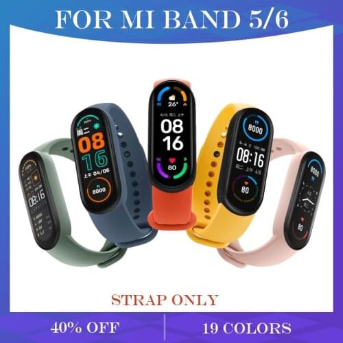 Bracelet For Xiaomi Mi Band 6 Straps Silicone Anti-lost Mi band 6 5 Replacement Wristband Wrist Strap For Xiaomi Mi Band 5