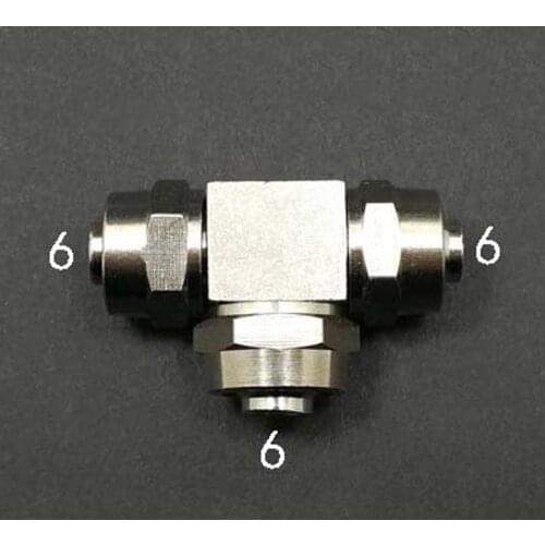 Nickel Plated Brass Quick Connector Air Hose Fitting Fit 6mm Outer Diameter Hose