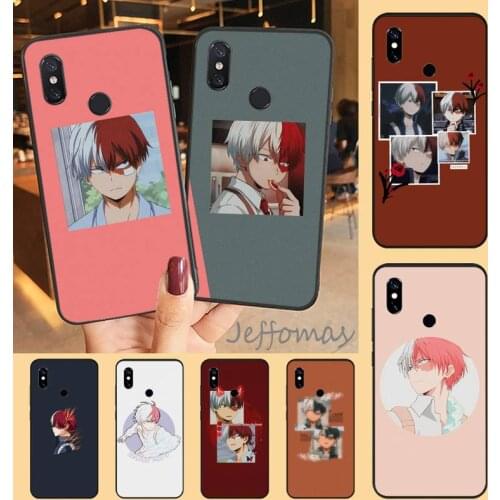 Shoto Todoroki My Hero academy anime Phone Case For Xiaomi Redmi note 7 8 9 t max3 s 10 pro lite