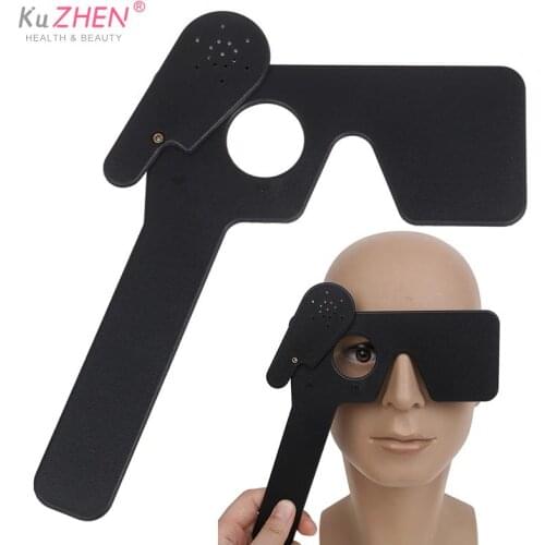 Black Hand Occluder Lorgnette Occluder Multi 17 Pin Hole Hand Occluder Optometry Instrument Tool Sleeping Care
