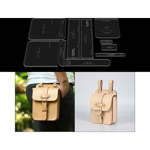 DIY Acrylic Leather Template Kraft paper template leather sewing pattern template for Belt bag