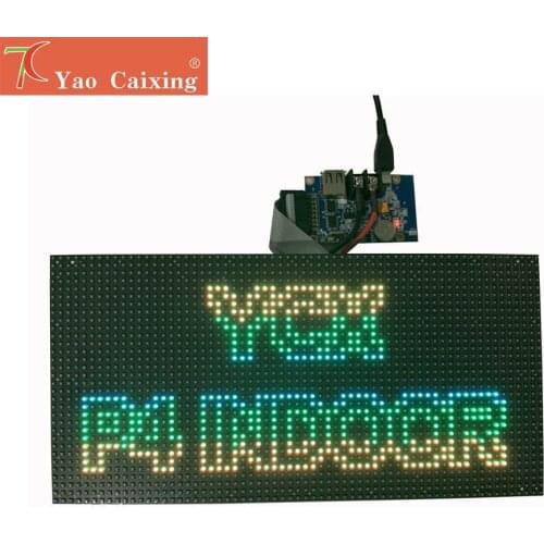 2pcs P4 indoor flexible panels with controller and power supply assemble complete screen