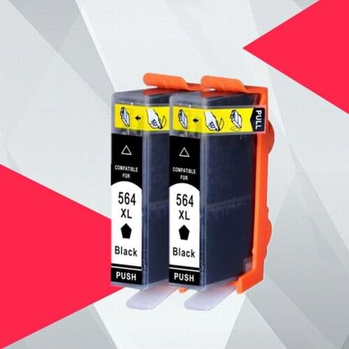 For hp564 black ink cartridge 564XL for HP Photosmart 5510 5514 5515 5520 6510 B109a B110a B209a 7510 C310a 3070A 3520 4620