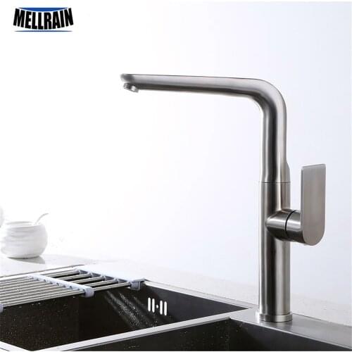 Bathroom and kitchen rotation basin faucet 304 stainless steel material kitchen sink faucet high quality mixer tap