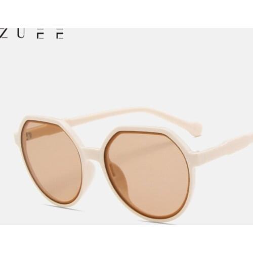 2021 New Fashion Style All-match Trend Sunglasses Personalized Round Frame Sunglasses Ins Trend Candy Color Big Frame Sunglasses