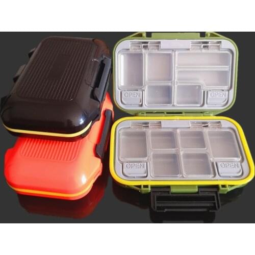 Ocean Rock Fishing Tackle Boxes Fish Hook Fishing Accessories Tool Storage Box 12 Compartments Double Sided Fishing Goods