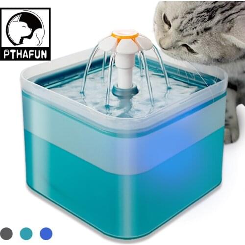 2L Automatic Pet Cats Water Fountain Dispenser For Dogs Waterer Cat Drinker Feeder Bowl Filter Container For Kitten Puppy Supply