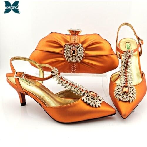2021 Newest Italian Design Fashion Gold Ears of Wheat Shape Style Ladies Shoes and Bag Set in D.Blue Color for Party